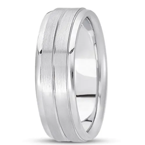 14K Gold Mens Fancy Wedding Band (7mm)