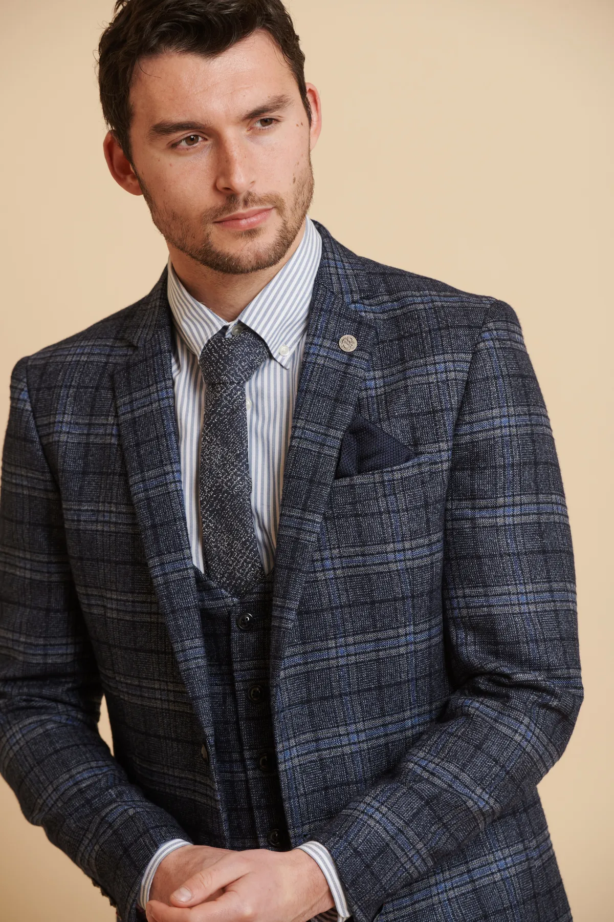 ANDY - Blue Check Blazer