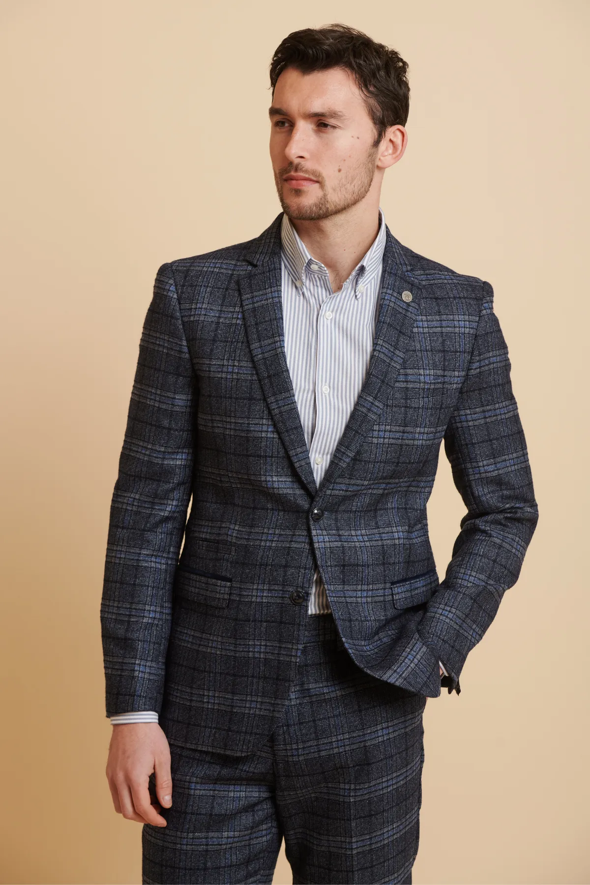 ANDY - Blue Check Blazer