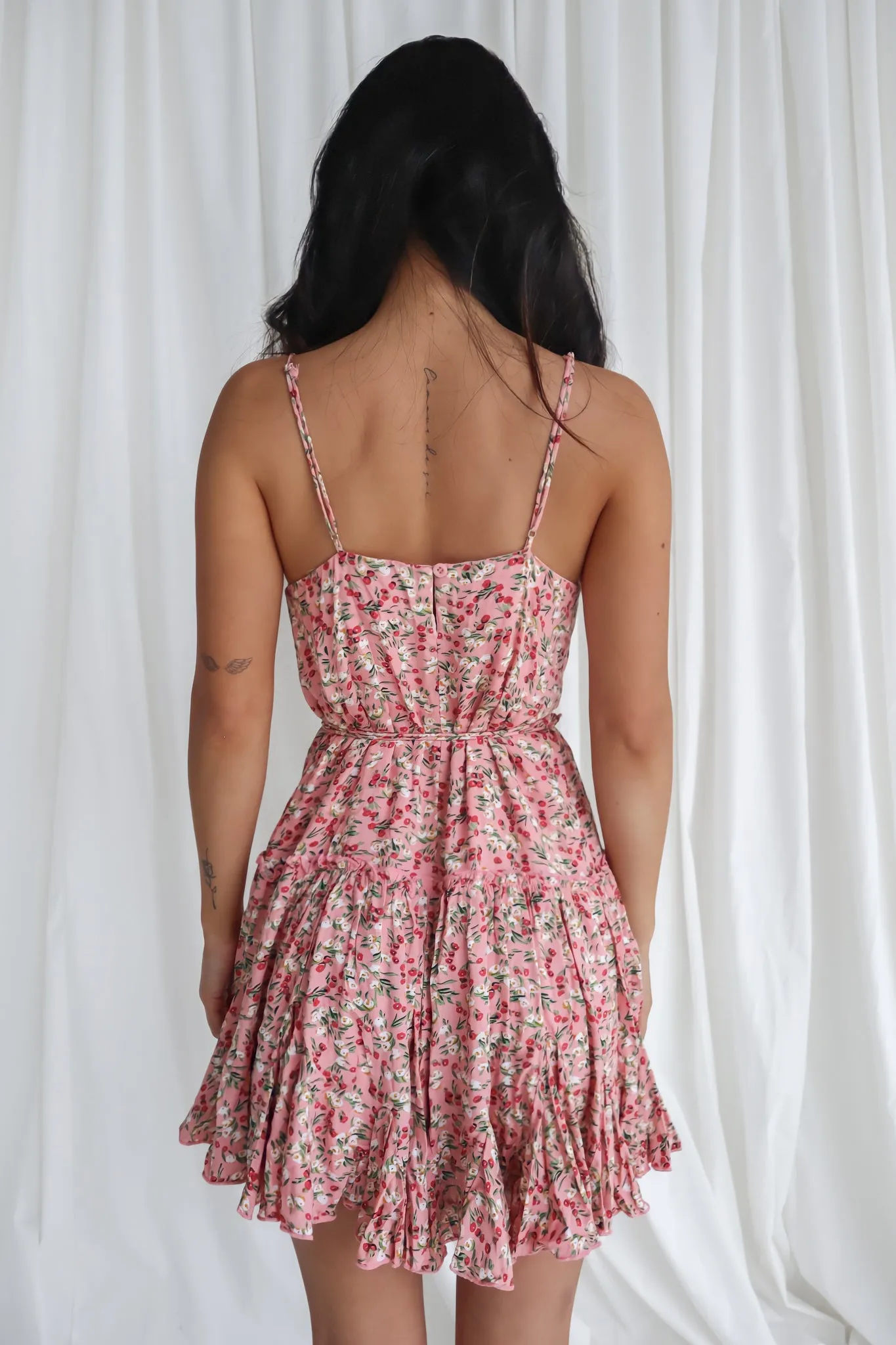 Aryn Mini Dress  - Pink Floral