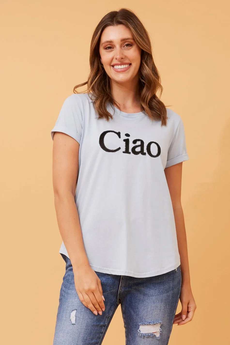 ASTRA GRAPHIC EMBELLISHED TEE