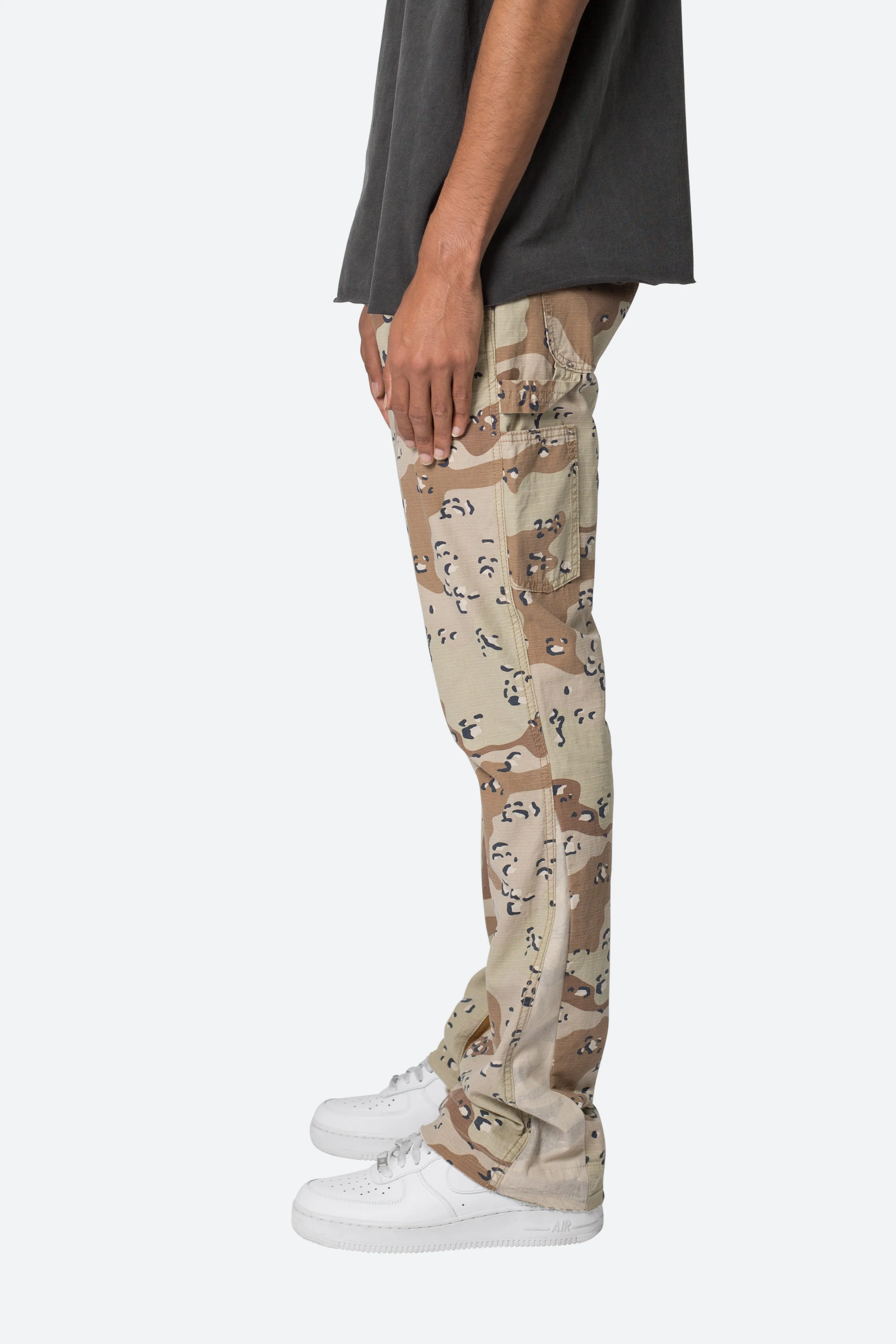 B493 Flare Denim - Desert Camo