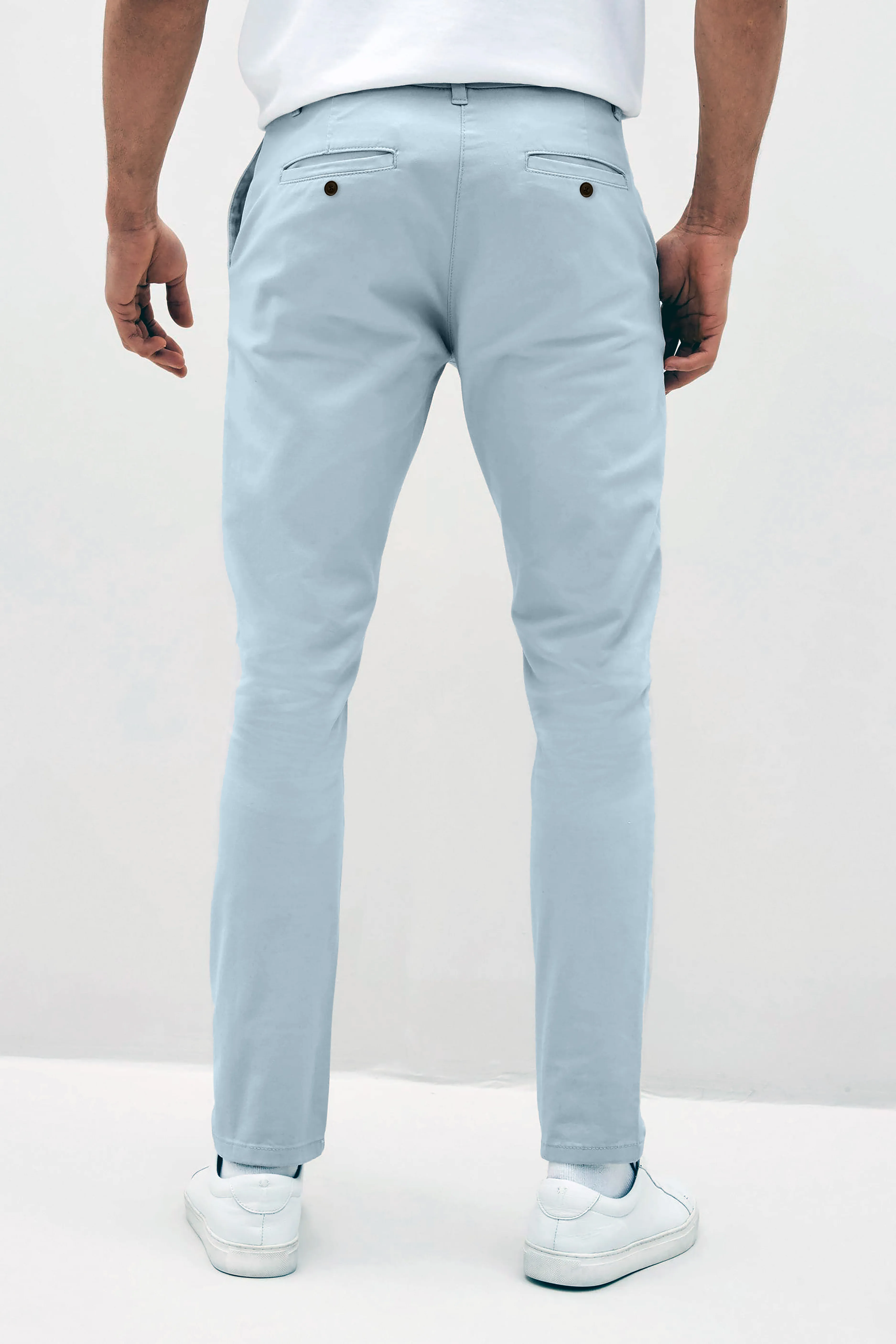 Beckett premium stretch chino pant in Sky