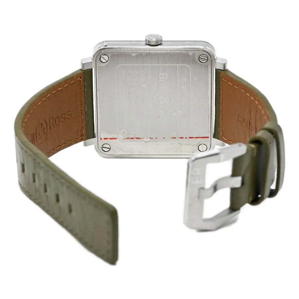 Bell & Ross Men's Aviation Stainless Steel 39mm Khaki Green Camo Dial Watch Reference #: BRS-CK-ST/SCA