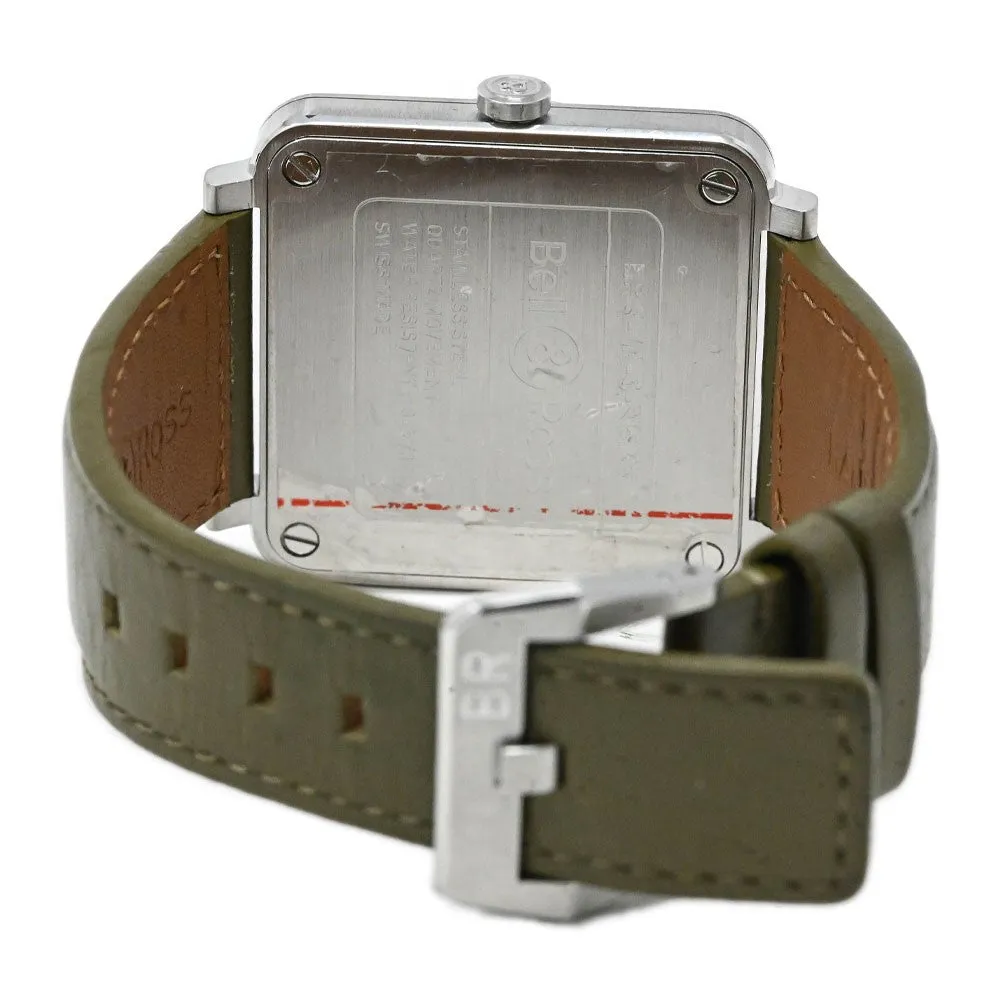 Bell & Ross Men's Aviation Stainless Steel 39mm Khaki Green Camo Dial Watch Reference #: BRS-CK-ST/SCA