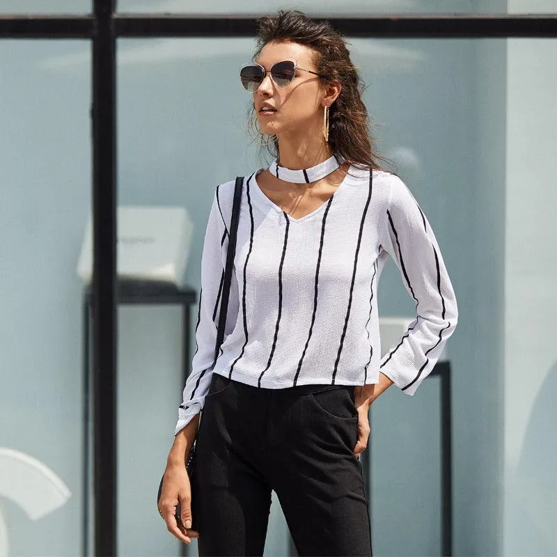 BLACK & WHITE BOSS BABE TOP