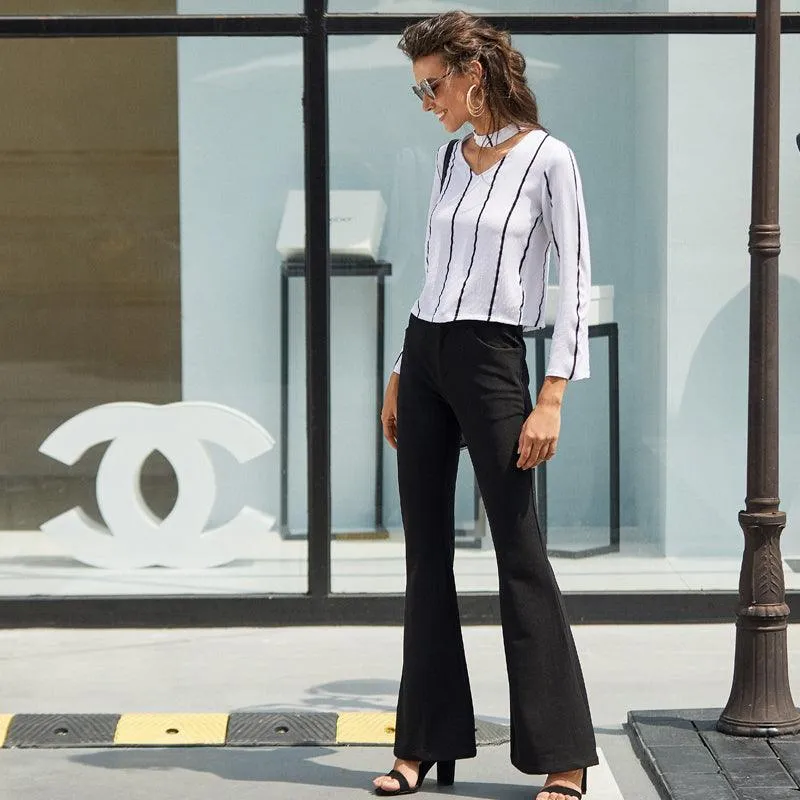 BLACK & WHITE BOSS BABE TOP