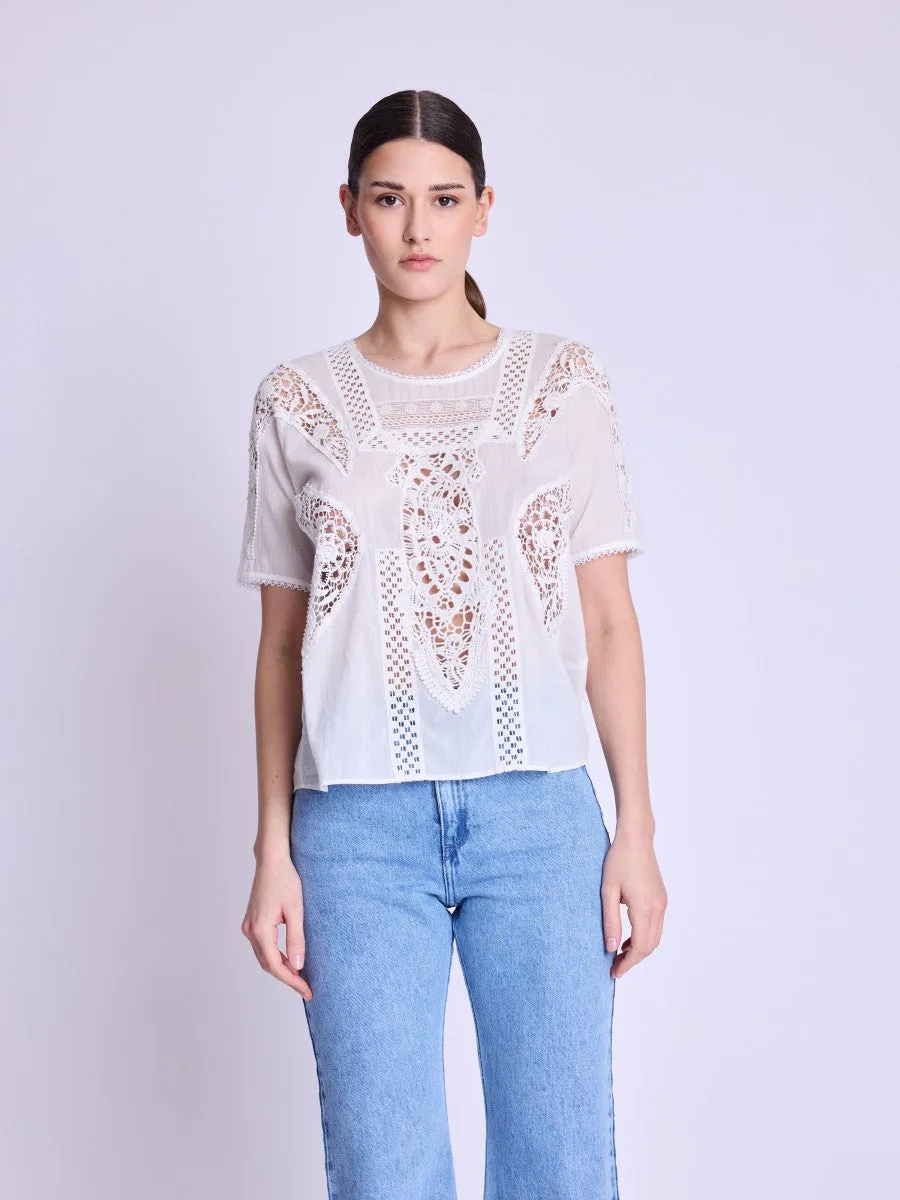 Blouse 18taylorbird6u 18taylorbird6uht Off-White