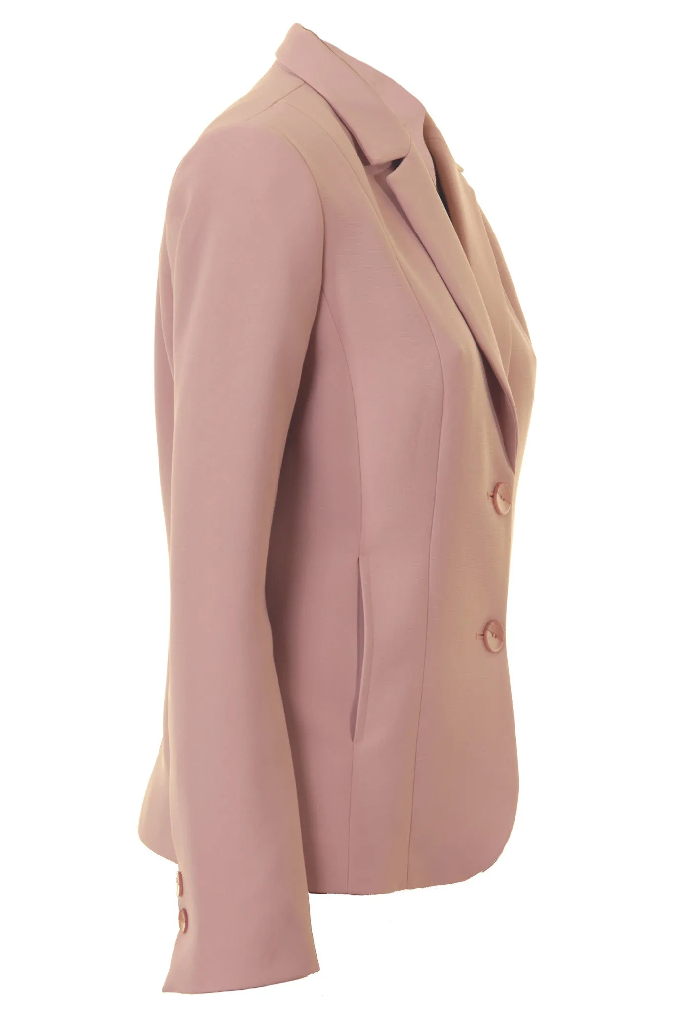 Busy Clothing Womens Dusty Pink Suit Jacket