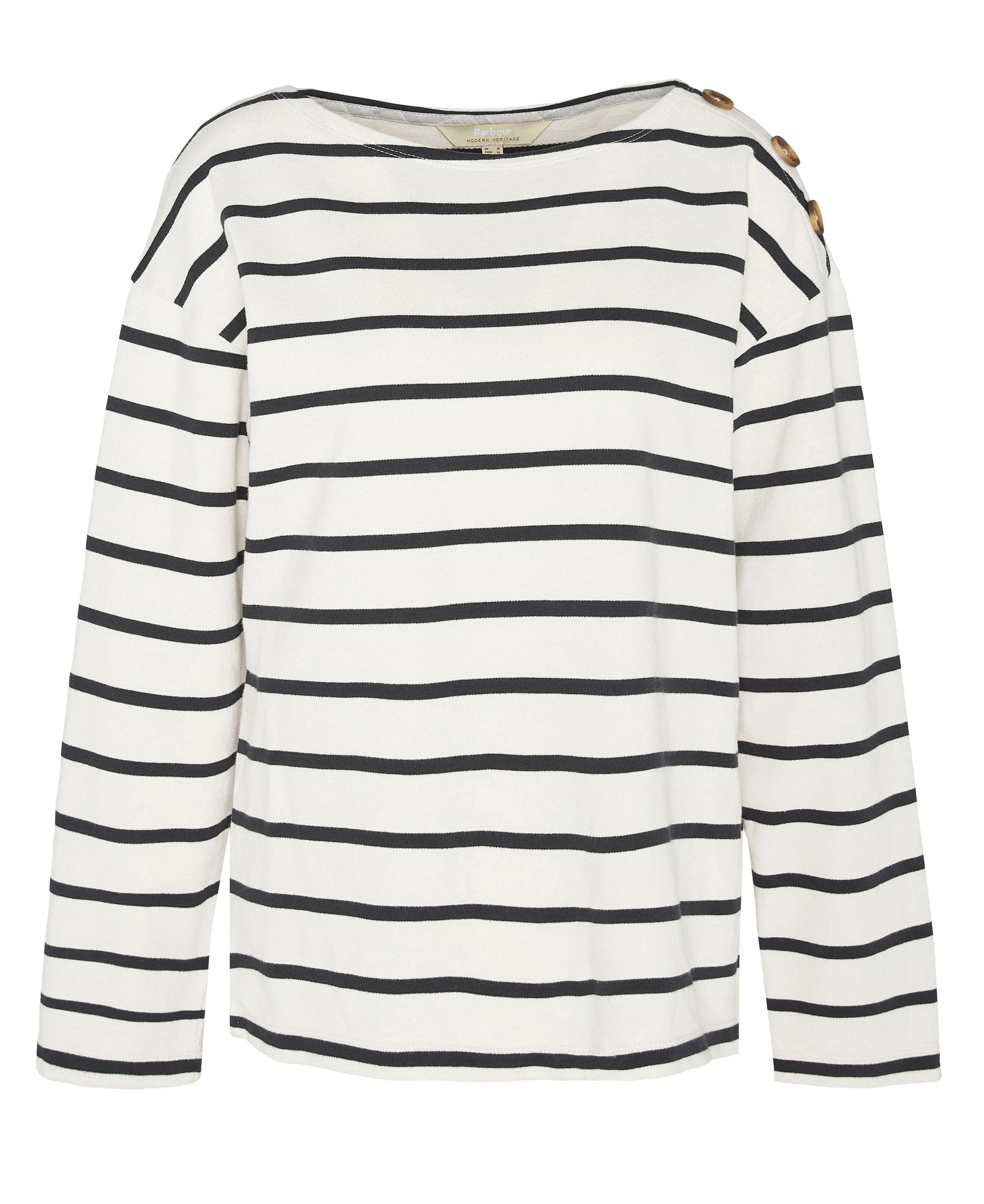 Caroline Sweatshirt - Antique White Stripe