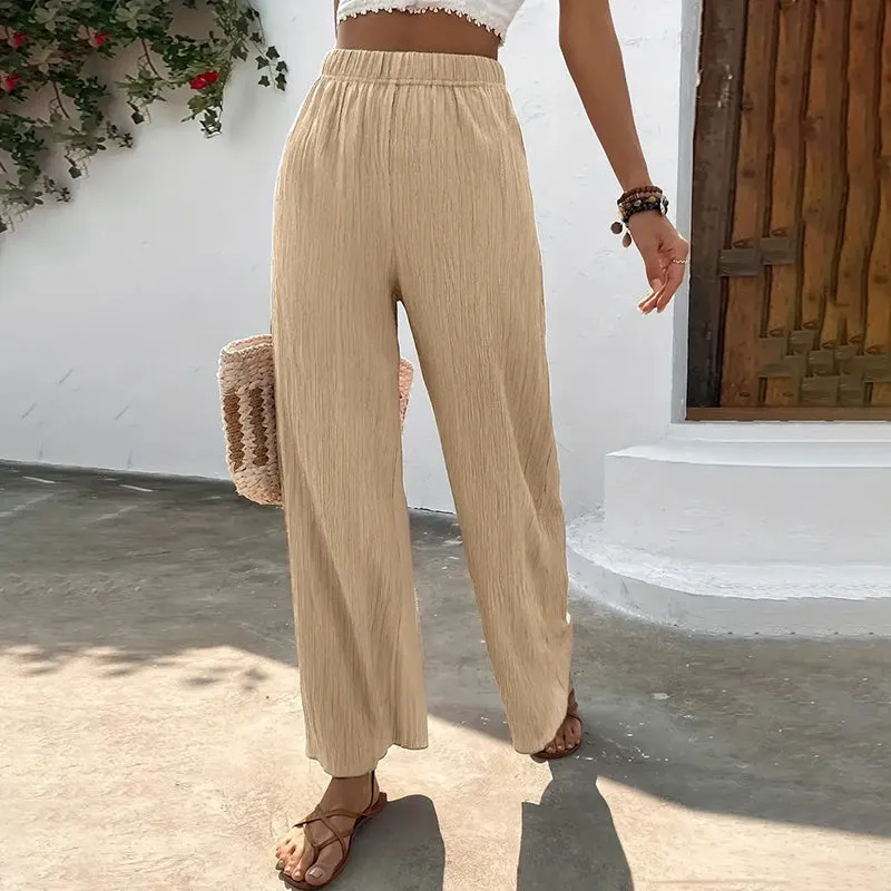 Casual Wide Leg Trousers