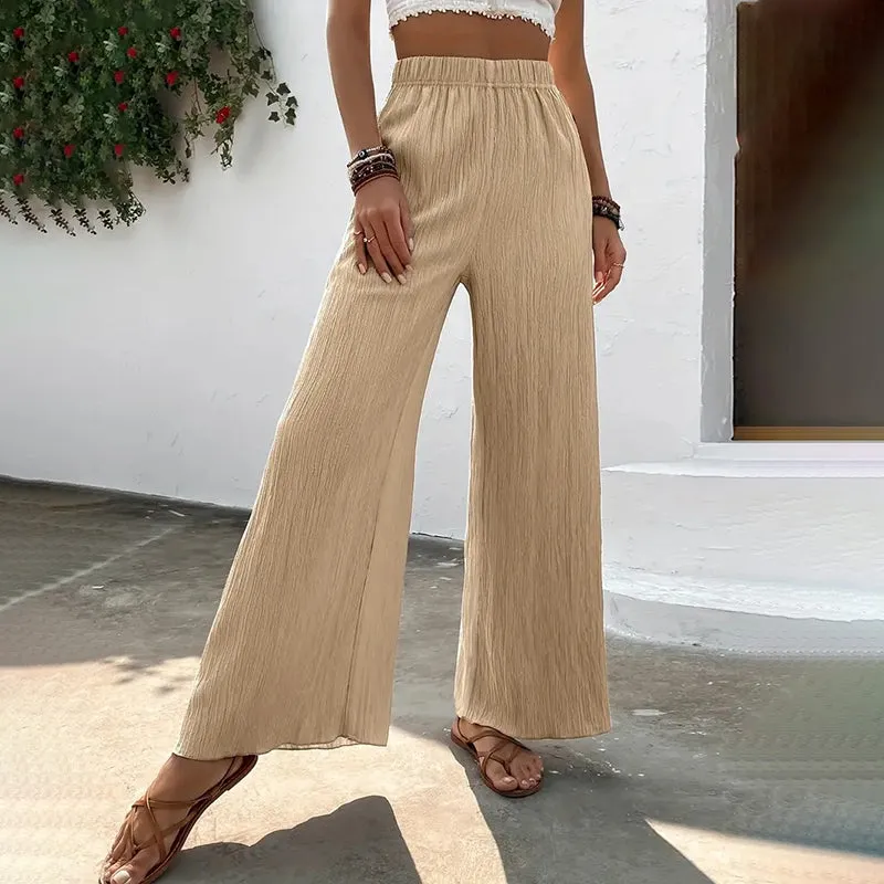 Casual Wide Leg Trousers