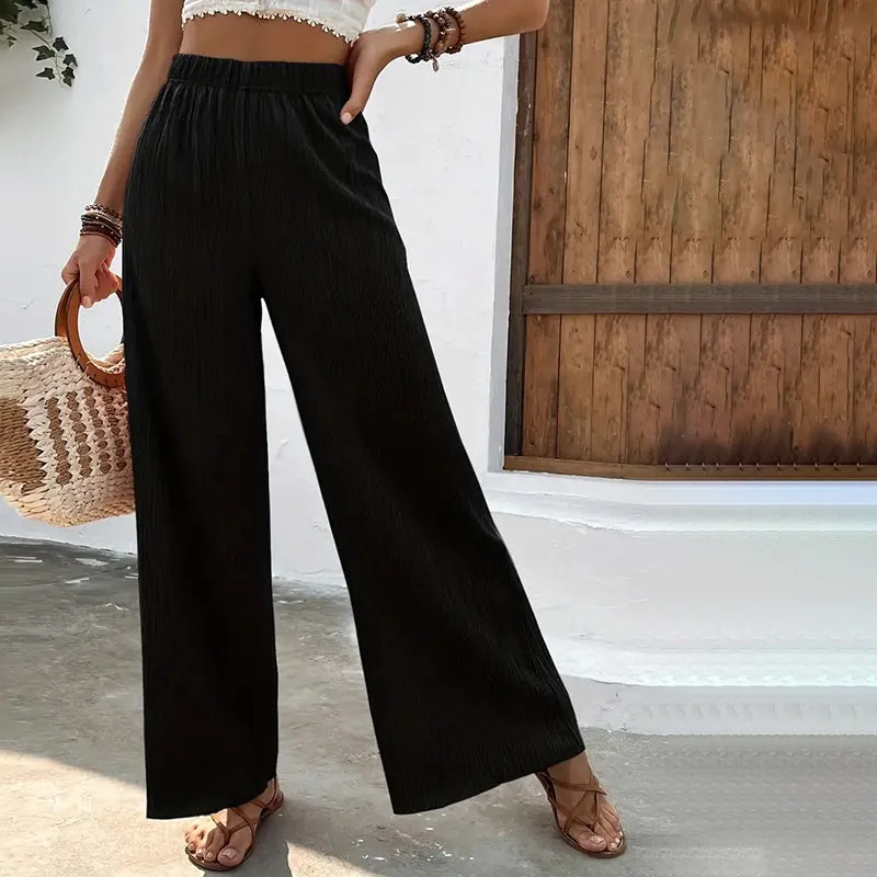 Casual Wide Leg Trousers