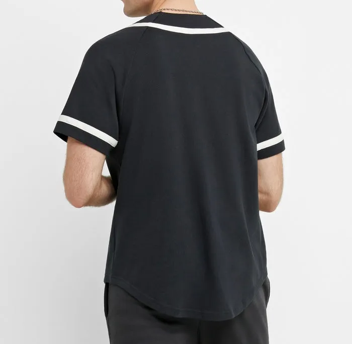 Champion C Patch Braided Black Baseball Jersey