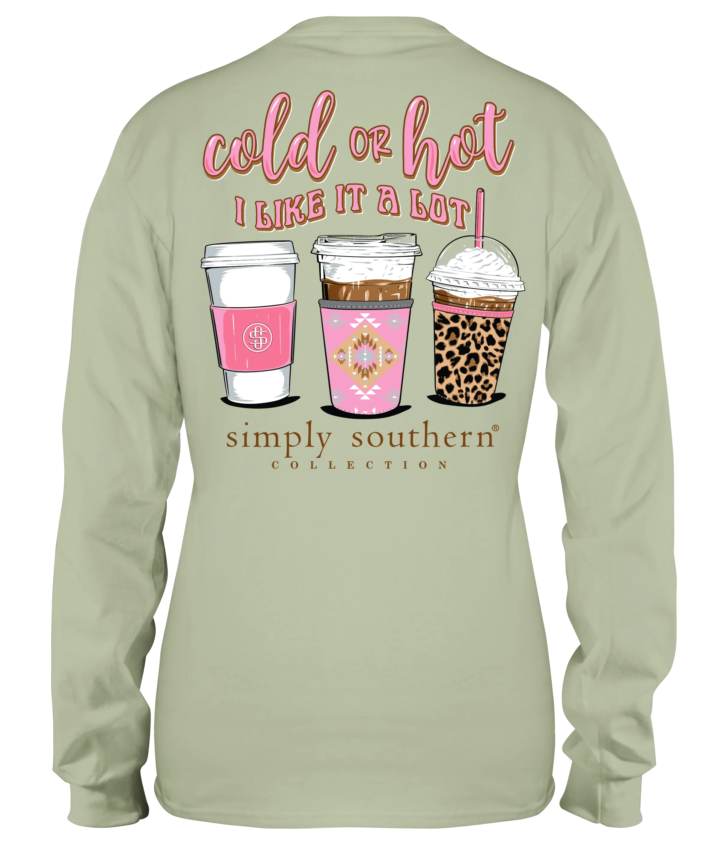 'Cold or Hot' Coffee Long Sleeve Tee by Simply Southern