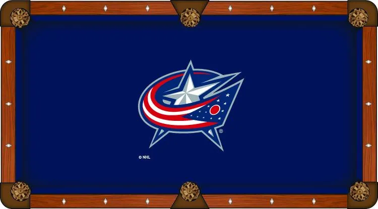 Columbus Blue Jackets Holland Bar Stool Co. Navy Billiard Pool Table Cloth