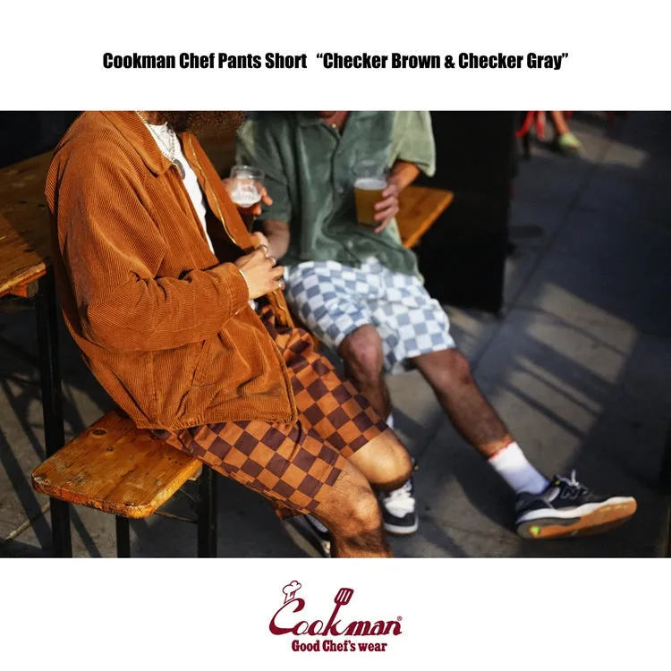 Cookman Chef Short Pants - Checker : Brown