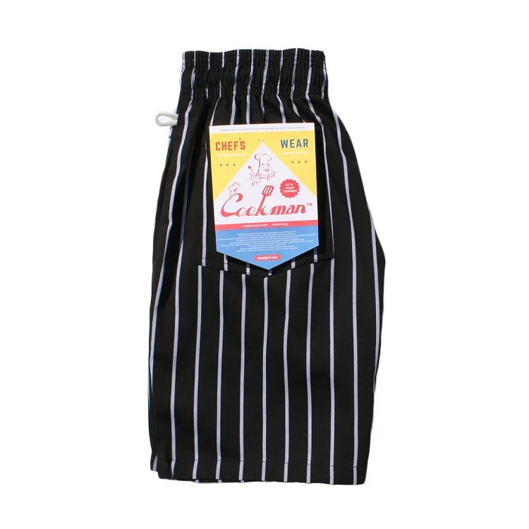 Cookman Chef Short Pants - Stripe : Black