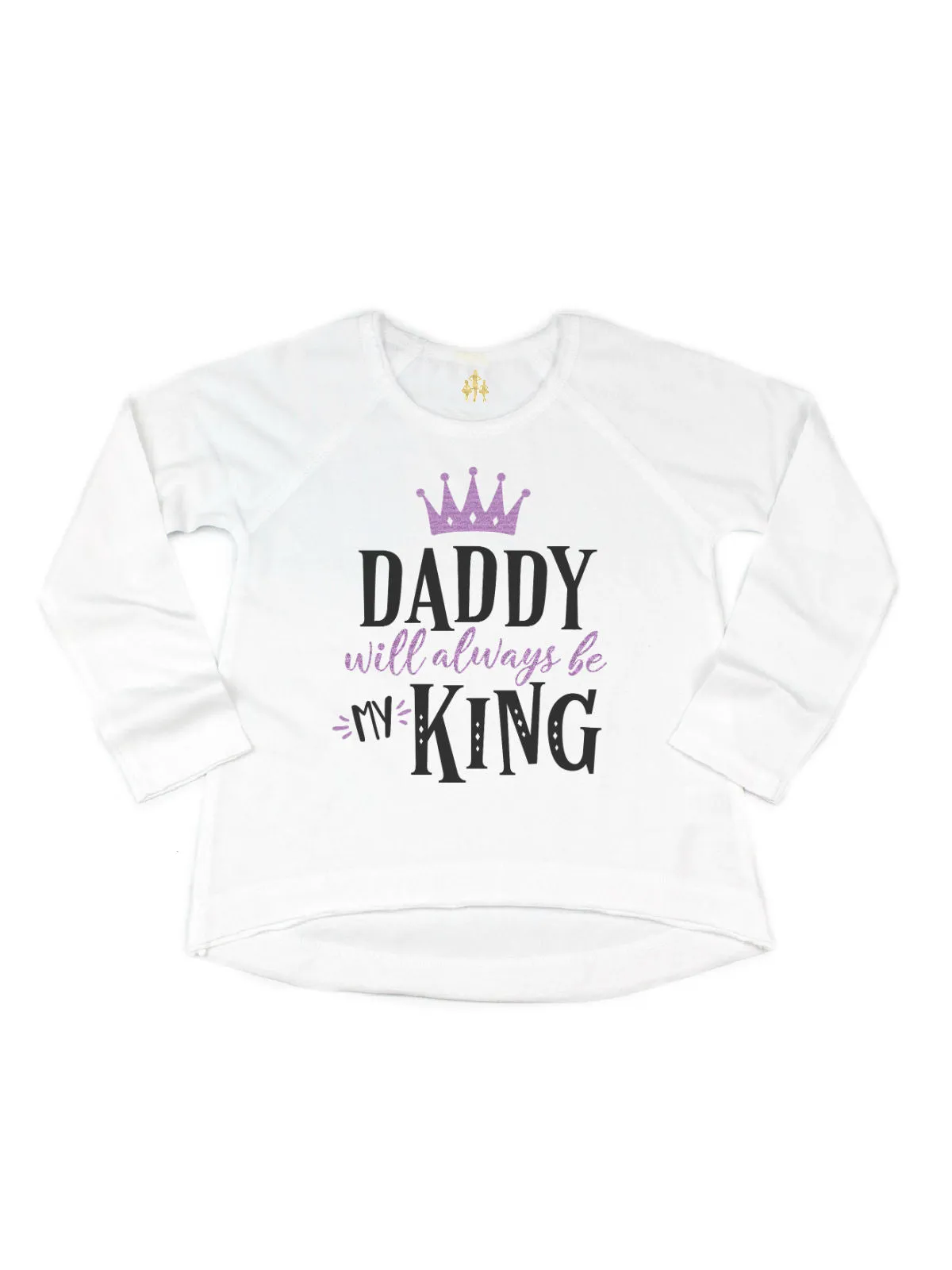 Daddy Will Always Be My King - Purple & Black