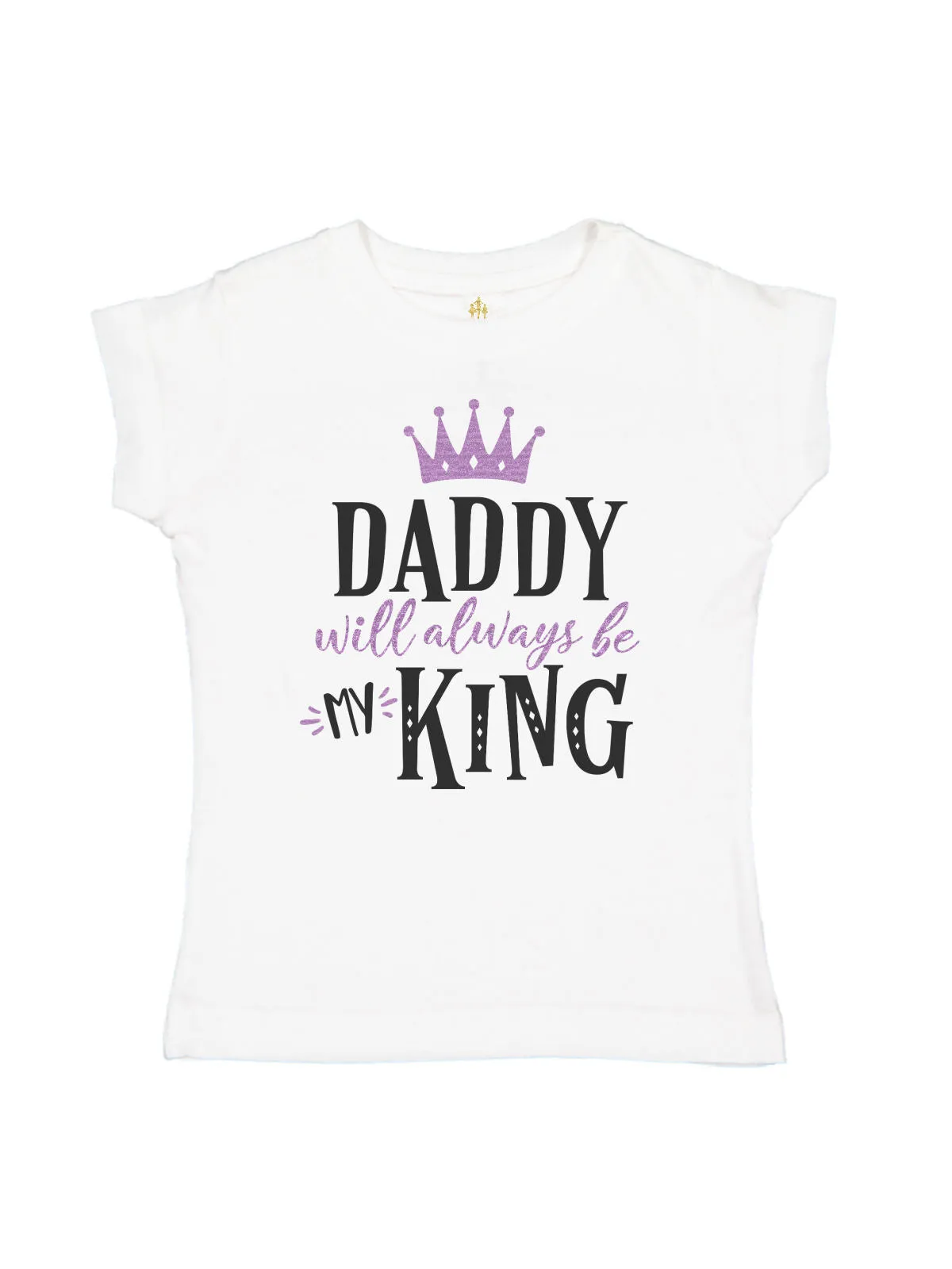 Daddy Will Always Be My King - Purple & Black