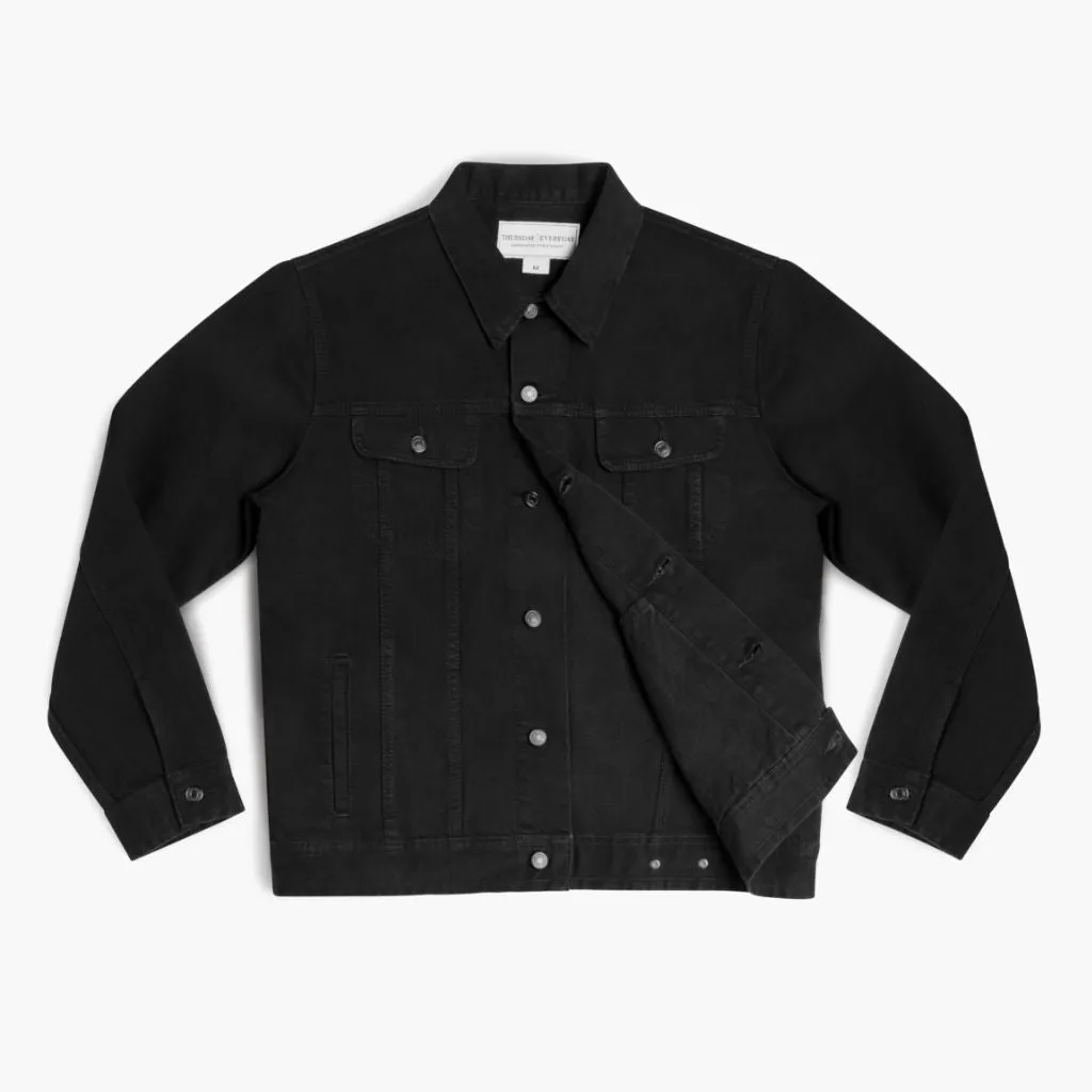 Denim Trucker Jacket | Pitch Black