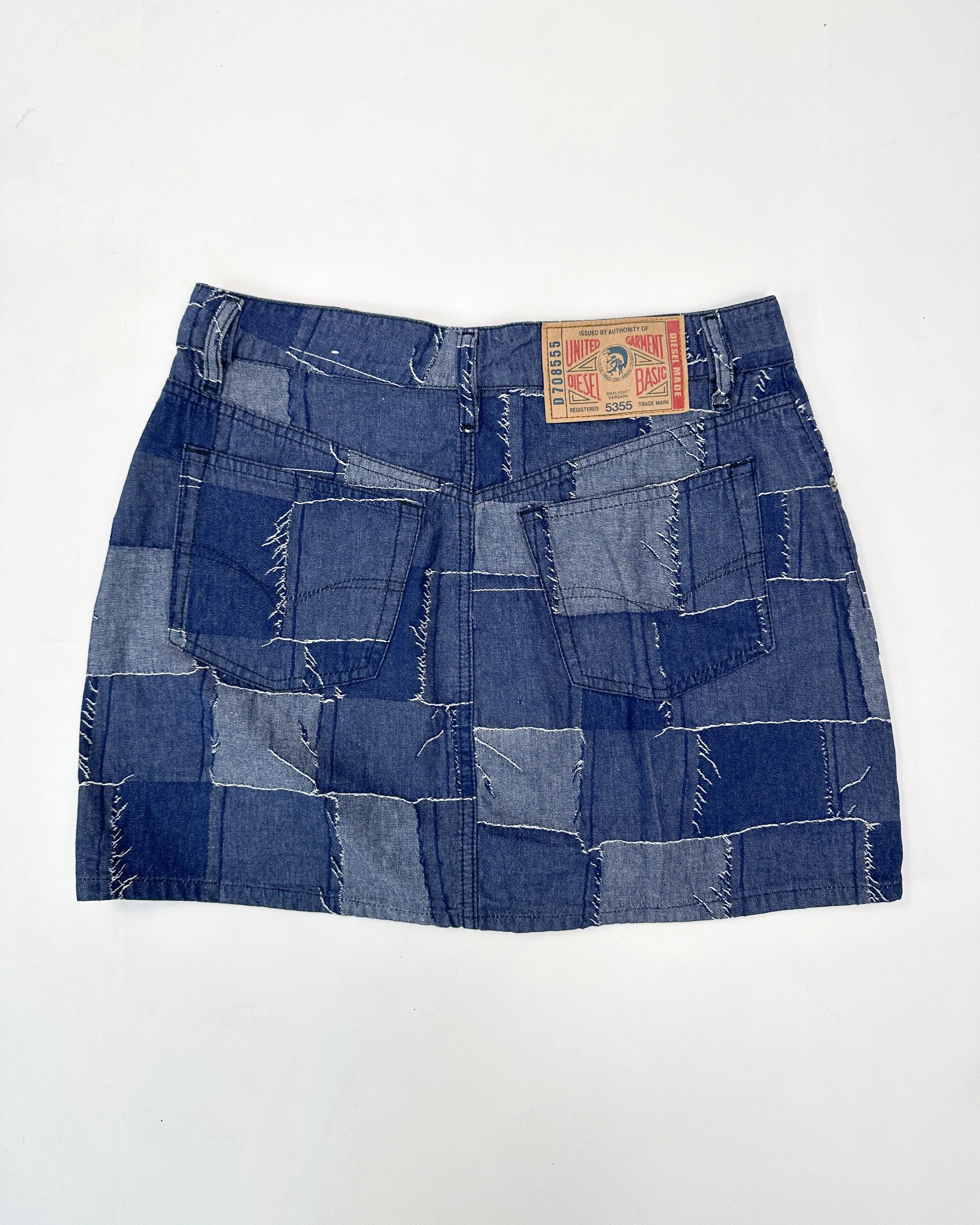 Diesel Squared Denim Skirt 2000's