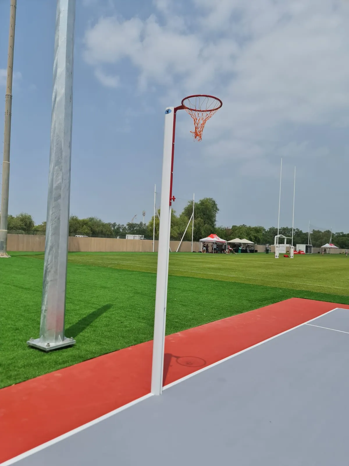 DS Movable Competition Netball Post with Adjustable Height