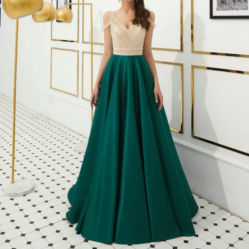 Elegant Satin Evening Dress