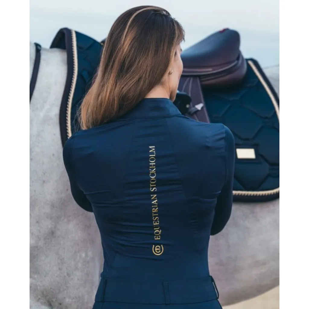 Equestrian Stockholm UV Protection Long Sleeved Top ROYAL CLASSIC