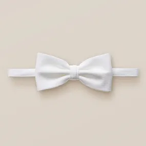 ETON WHITE PIQUE BOW TIE - READY TIED