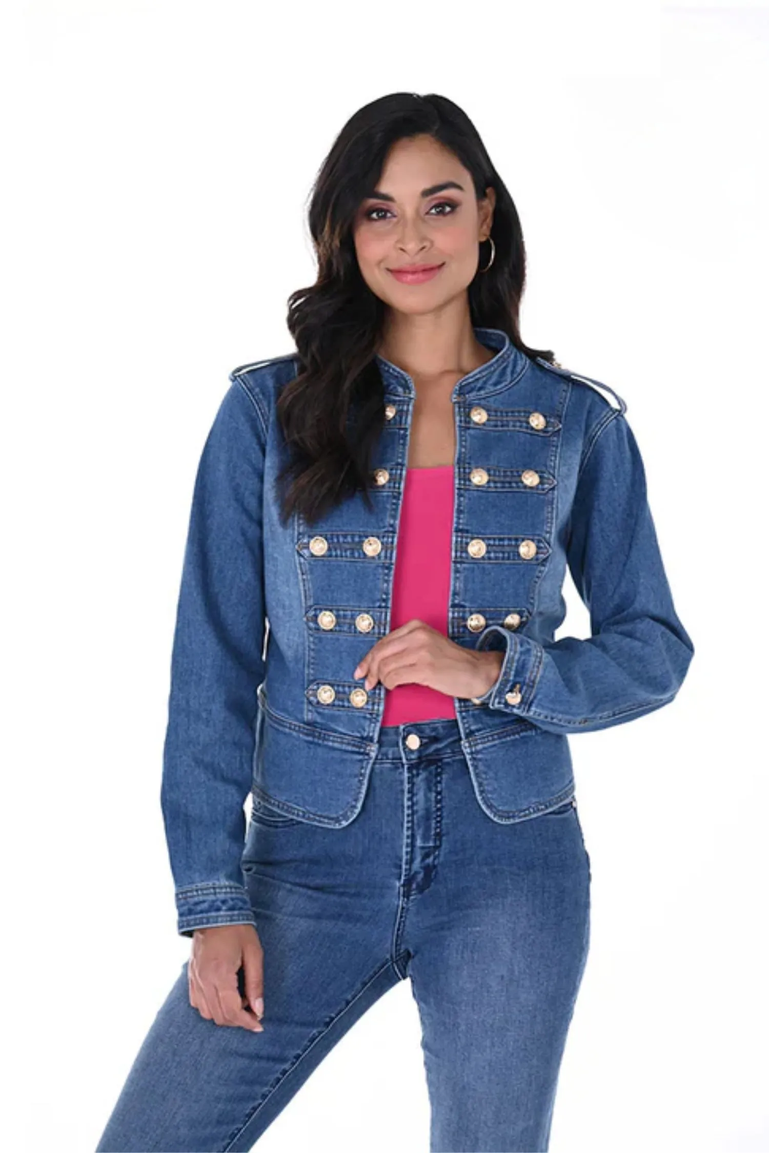 Frank Lyman - 246204U Military Denim Jacket