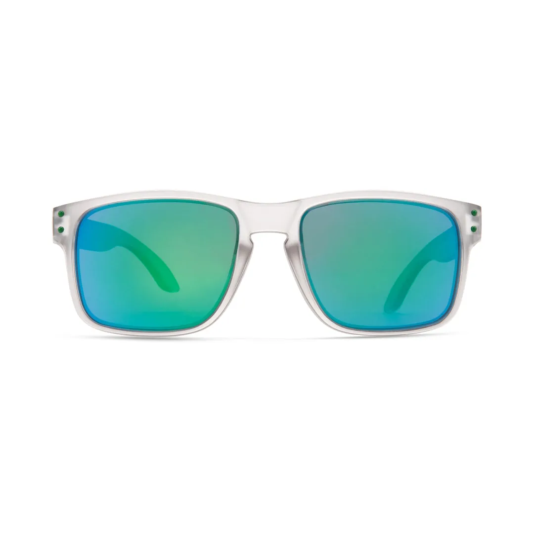 Genejack Sunglasses | Translucent Grey/Green