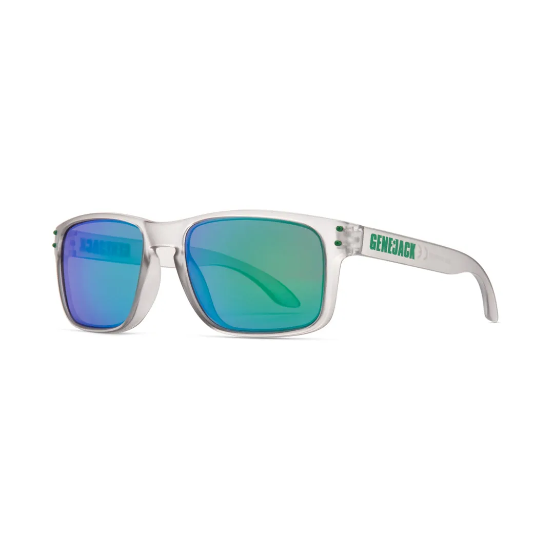 Genejack Sunglasses | Translucent Grey/Green