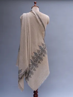 Grey Evening Wear Cashmere Wrap