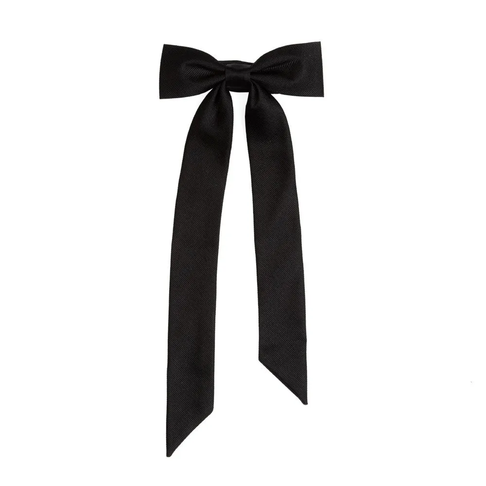 Grosgrain Neck Bow Black Bow Tie