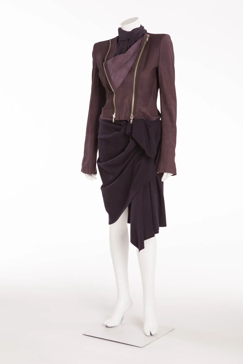 Haider Ackermann - Purple 3pc Blouse, Skirt and Jacket - IT 42