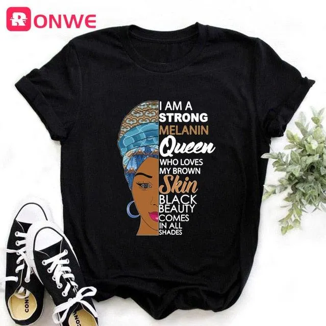 I Am A Strong Melanin Queen T-shirt