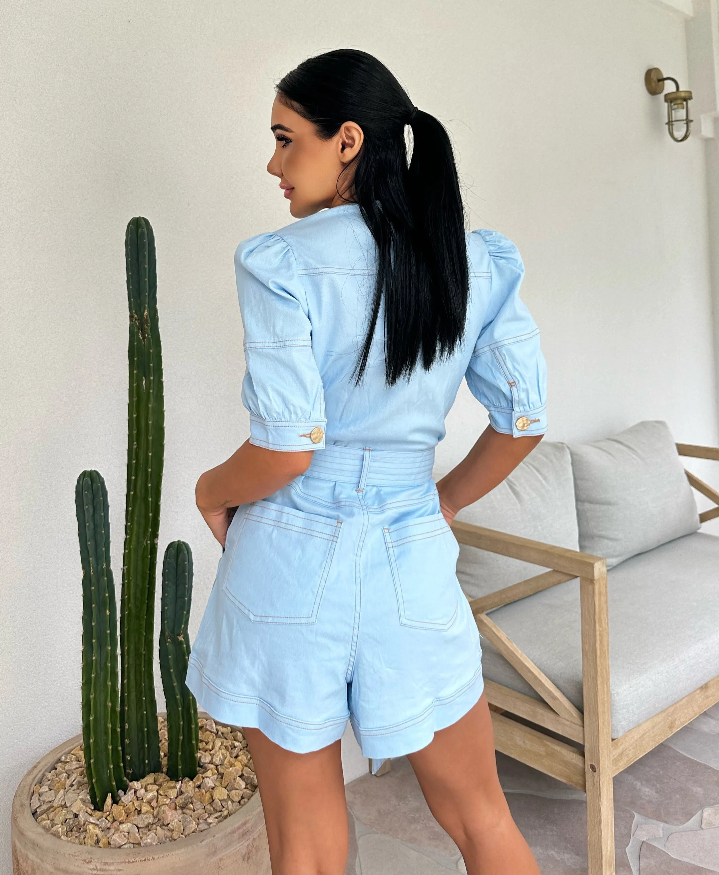 Jacinta Playsuit Blue