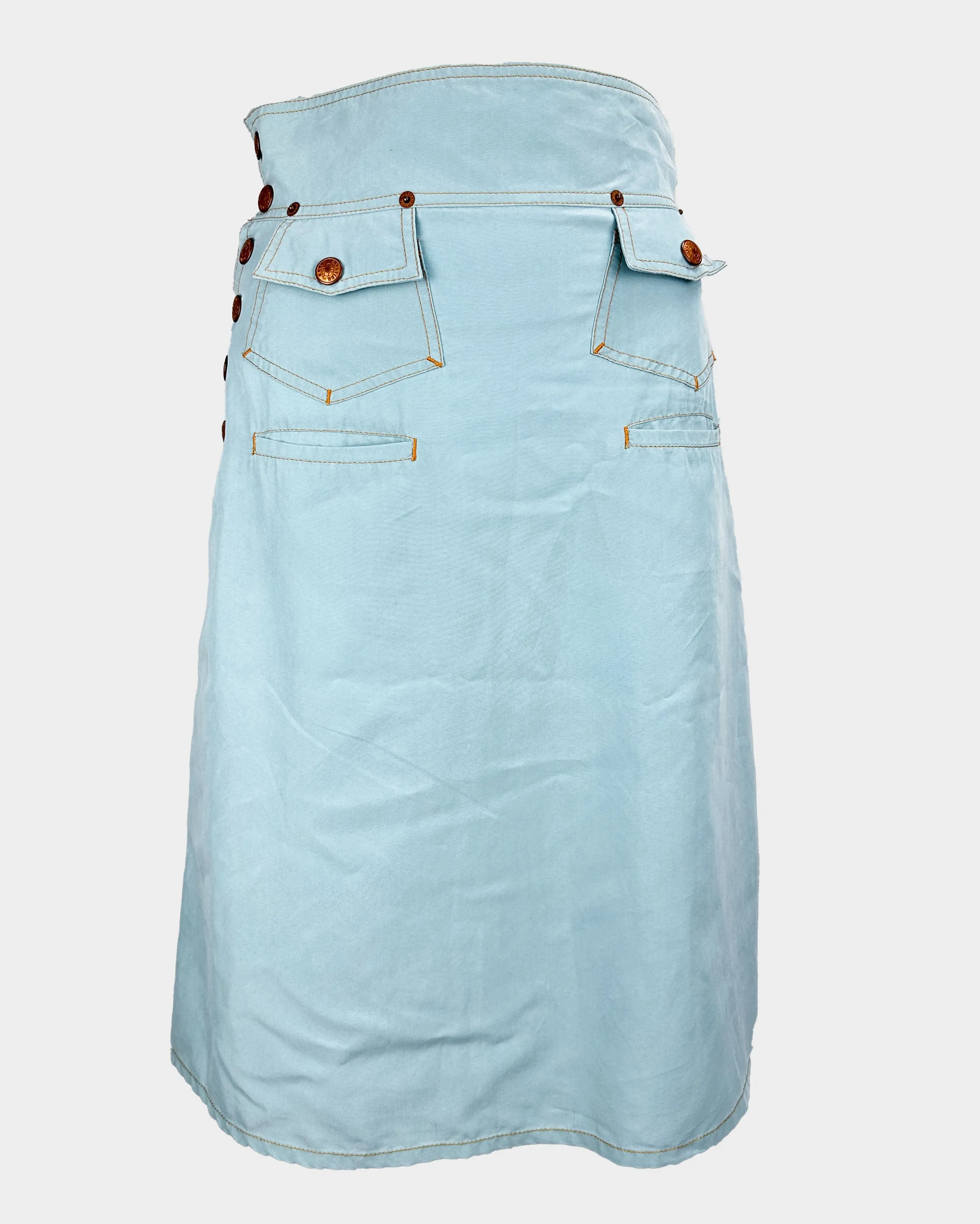 Jean Paul Gaultier Sky Blue High Skirt 2000's