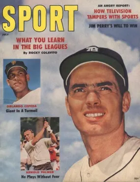 July 1961 SPORT Cover (Rocky Colavito, Orlando Cepeda, Arnold Palmer)