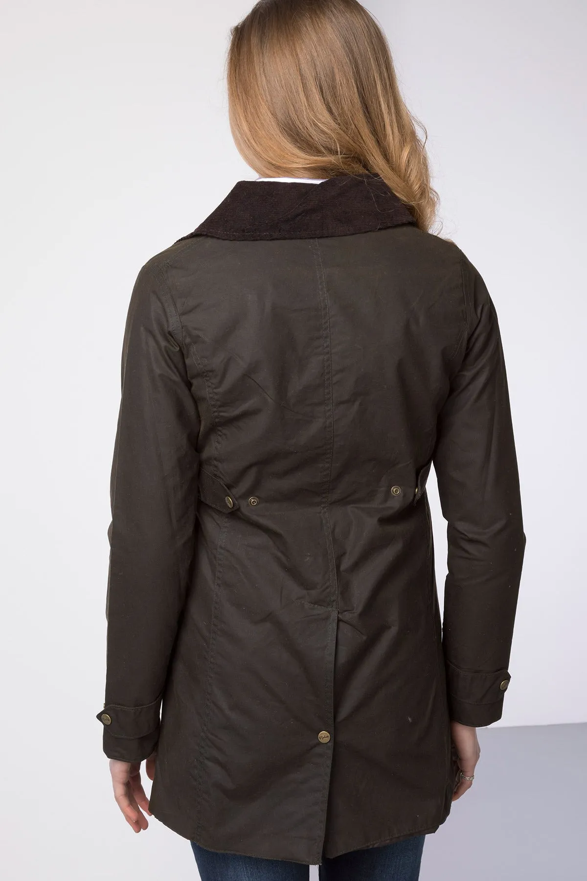 Ladies Long Wax Jacket - Hannah