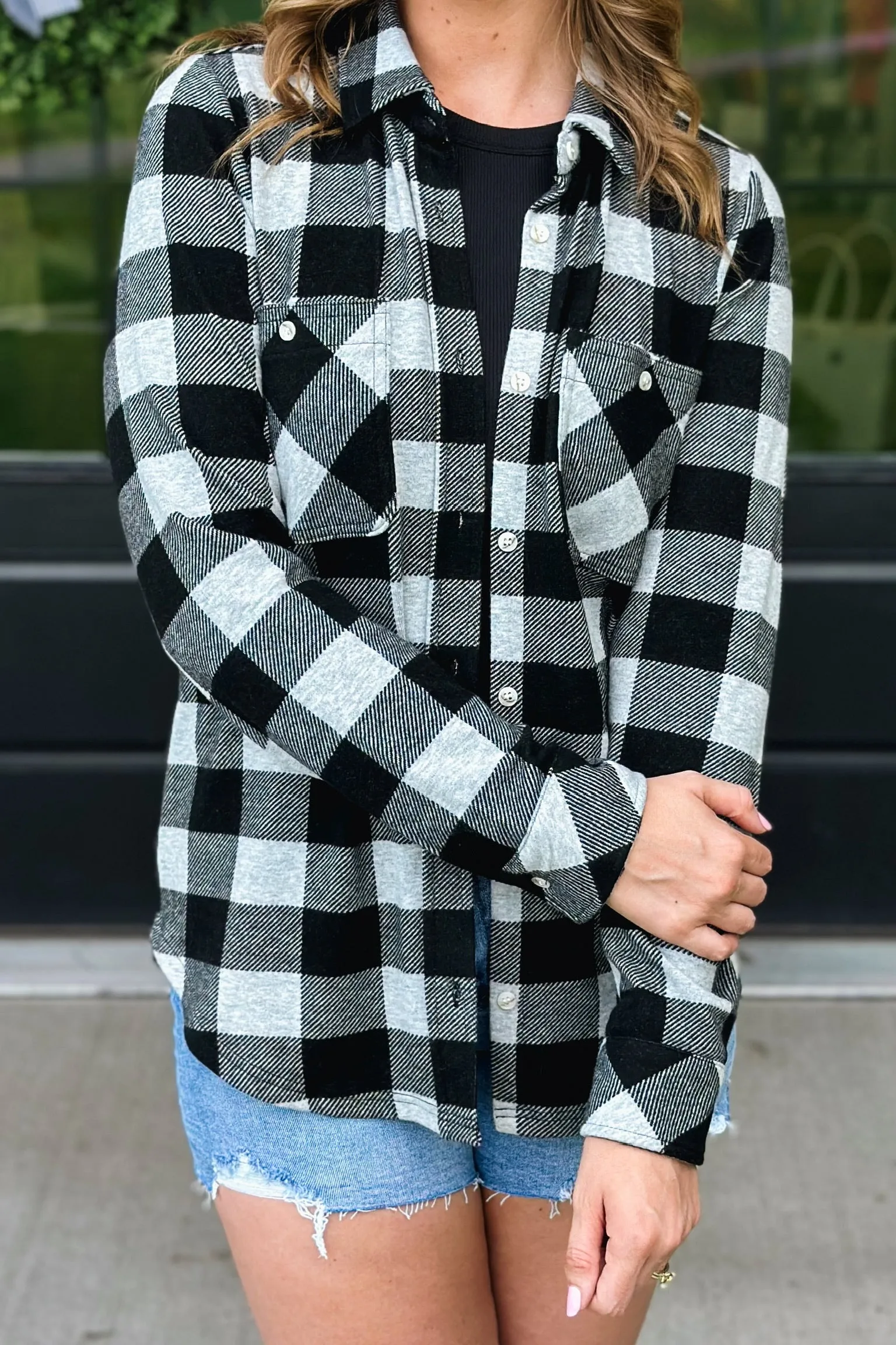 Lewis- Grey Black Plaid