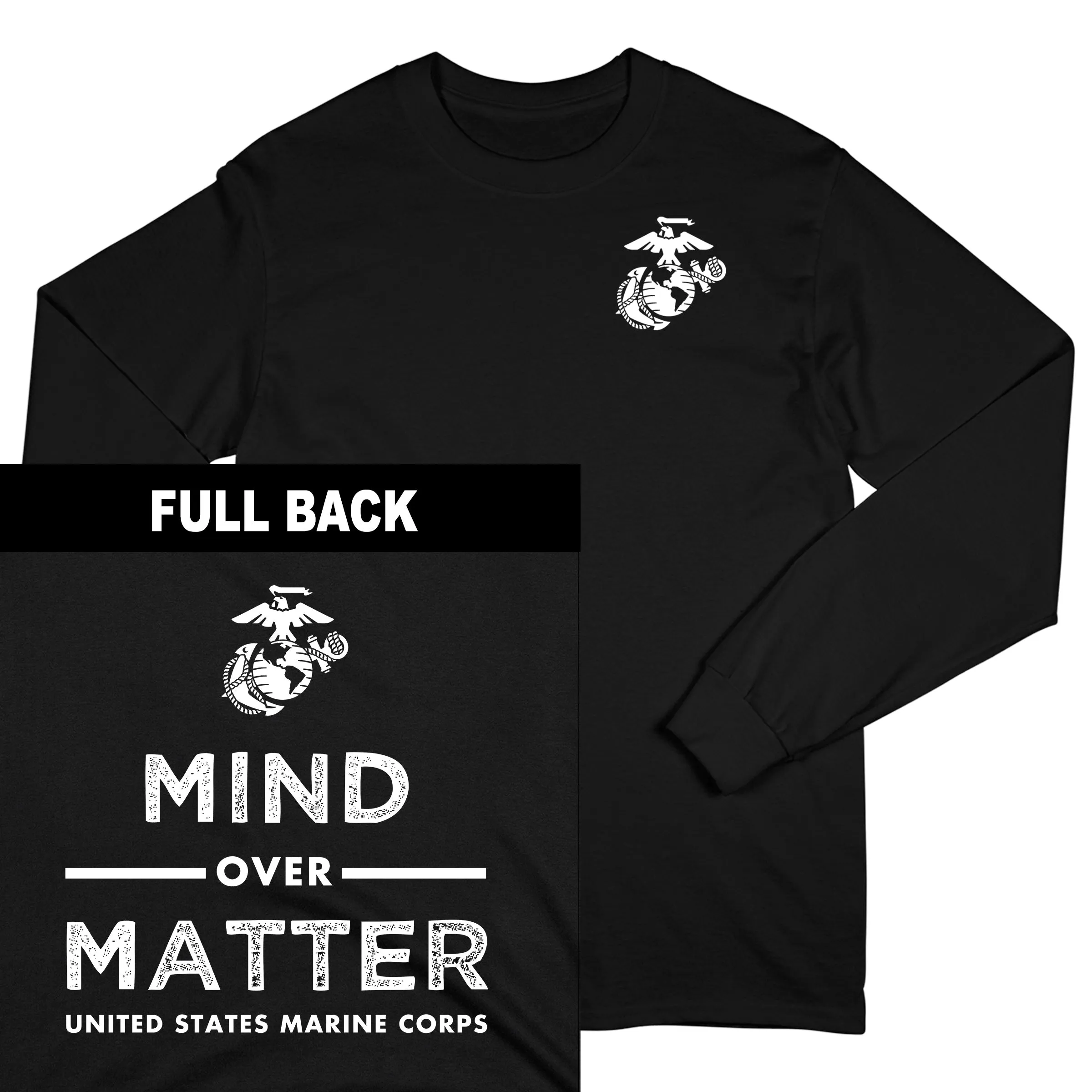 Marines Mind Over Matter 2-Sided Long Sleeve Tee