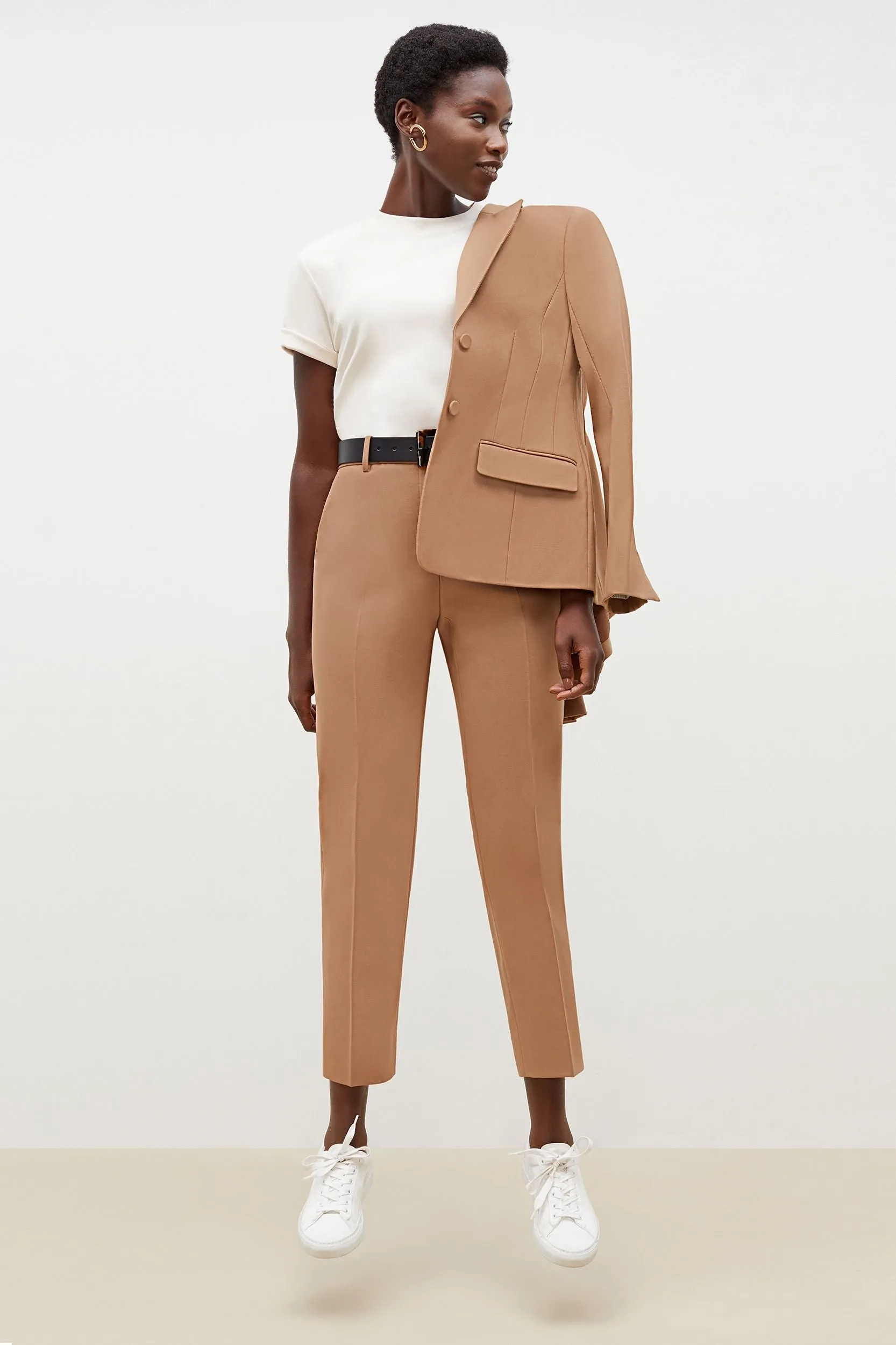 Mejia Pant - Washable Wool Twill :: Camel