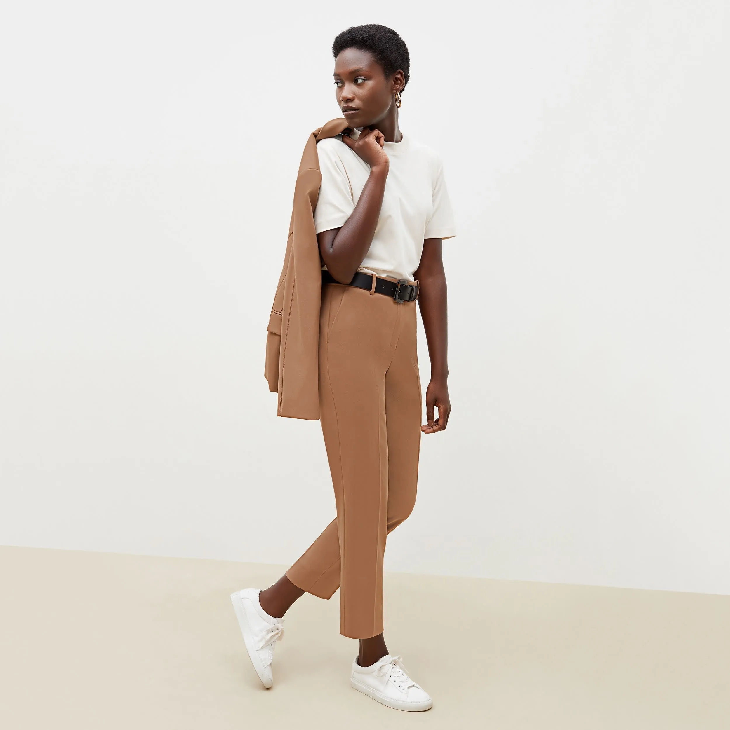 Mejia Pant - Washable Wool Twill :: Camel