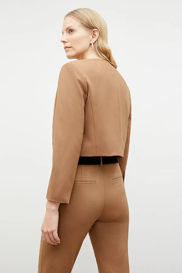 Mejia Pant - Washable Wool Twill :: Camel