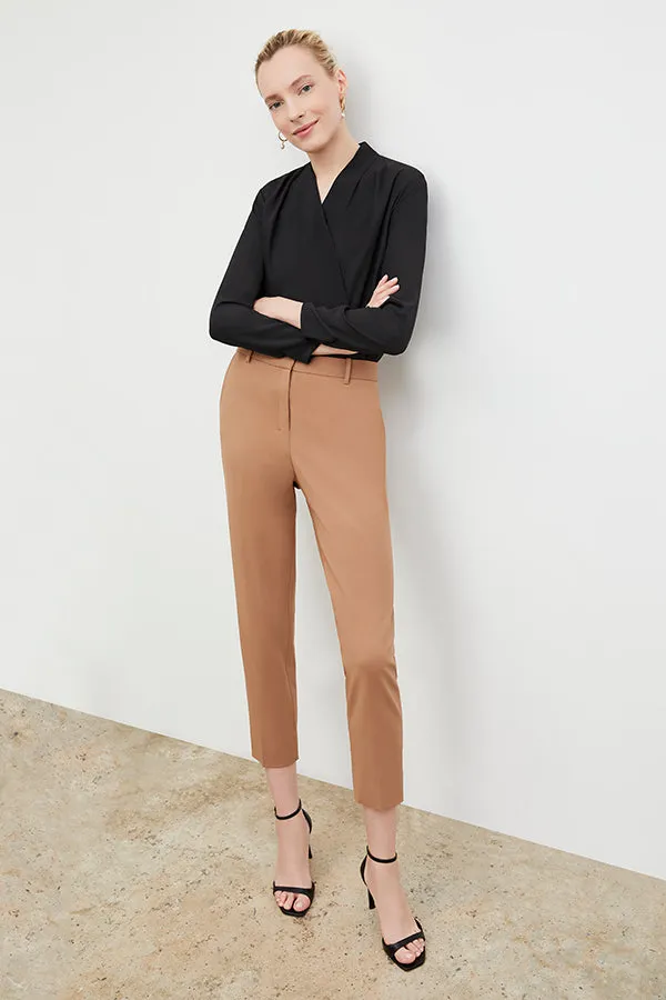 Mejia Pant - Washable Wool Twill :: Camel