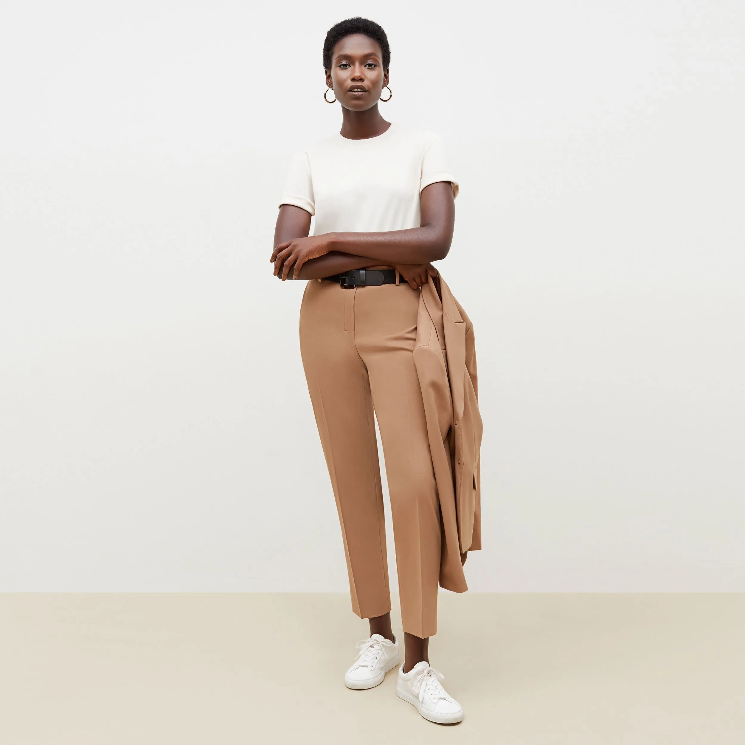 Mejia Pant - Washable Wool Twill :: Camel