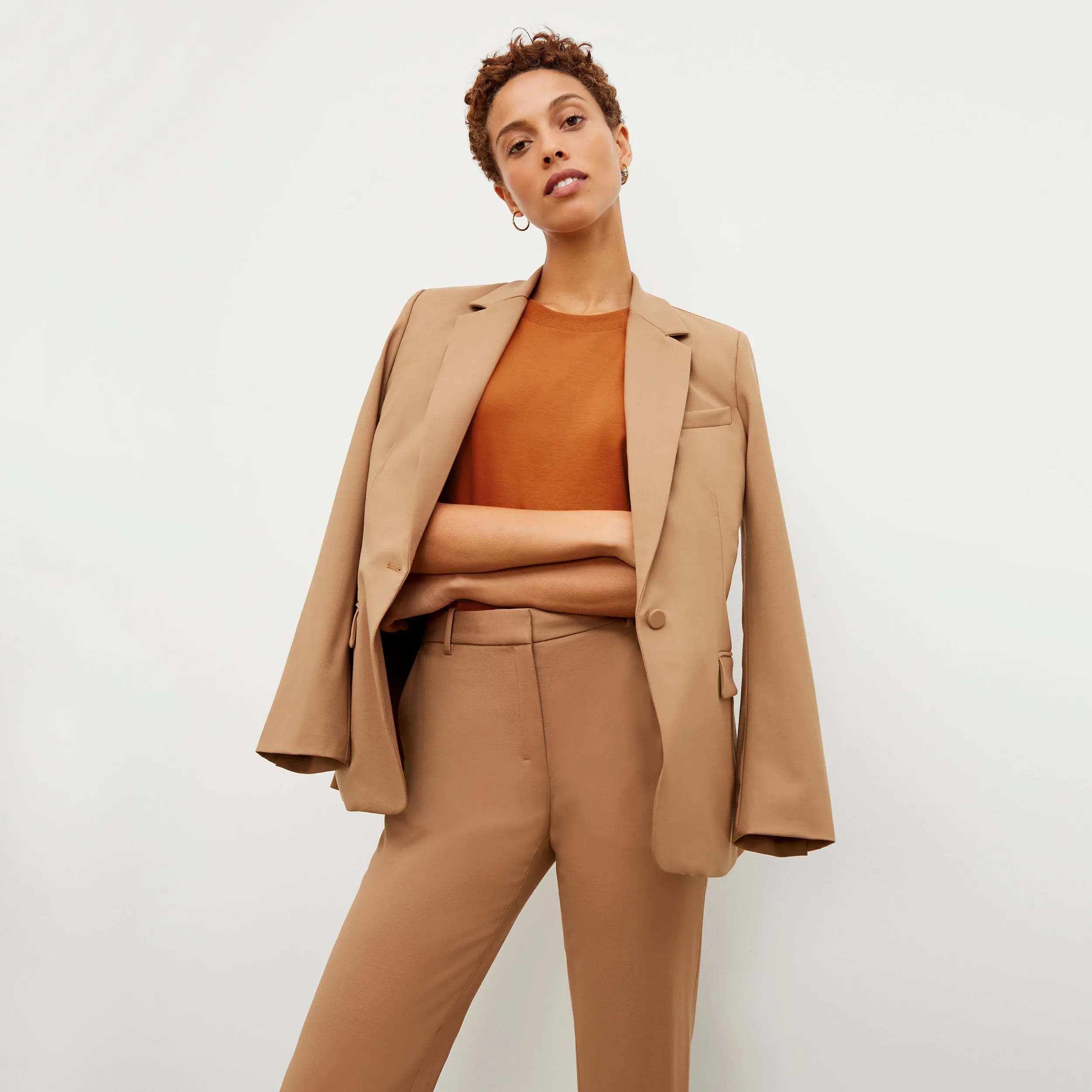 Mejia Pant - Washable Wool Twill :: Camel