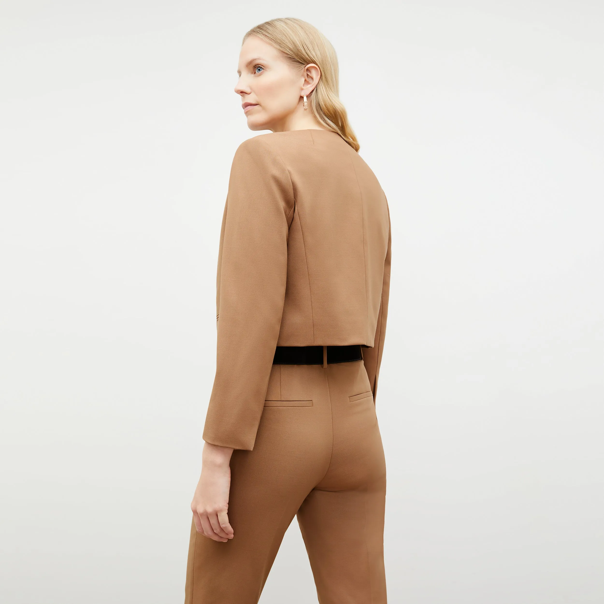 Mejia Pant - Washable Wool Twill :: Camel